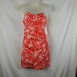 B. Darlin 7/8 Faux Wrap Strapless Dress